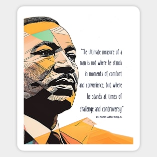 Dr. Martin Luther King Jr. 1: Martin Luther King Day on a light (Knocked Out) background Sticker